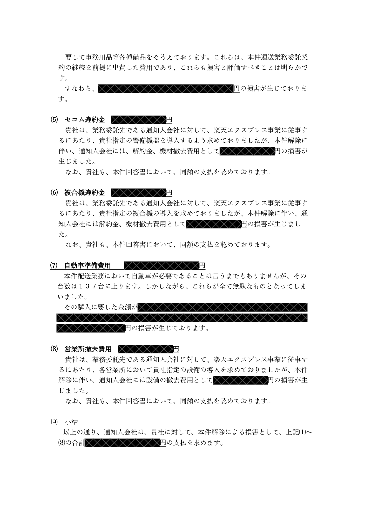トランプが楽天エクスプレスに対して損害賠償を請求している件について説明します 株式会社トランプ